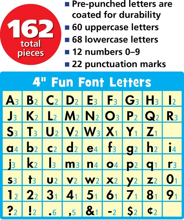 Alt view image 3 of 6 - Black Stitch 4" Fun Font Letters (TCR75150)
