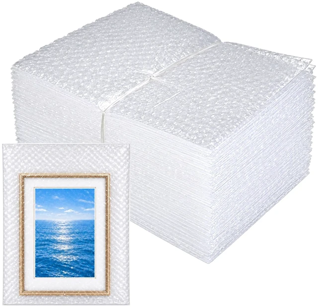 Main image of 50PCS 8x10" Clear Bubble Pouches Wrap,Double Wall Cushioned Wrap,Shockproof Double-Wall Thickening for Superior Protection,Lightweight,Durable,for Fragile Items,Electronics,Glasses,plate
