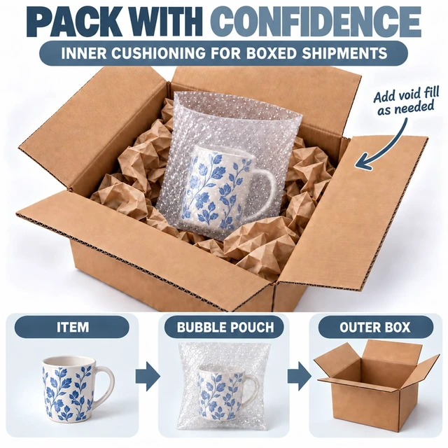Alt view image 5 of 7 - 50PCS 8x10" Clear Bubble Pouches Wrap,Double Wall Cushioned Wrap,Shockproof Double-Wall Thickening for Superior Protection,Lightweight,Durable,for Fragile Items,Electronics,Glasses,plate