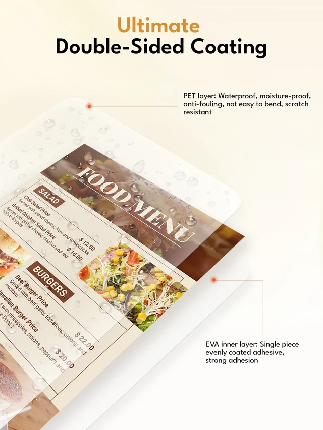 Alt view image 3 of 7 - 3mil Legal Size Laminating Sheets 8.5 x 14 Inches - 100 Pack Laminating Pouches for Professional Use, Business Documents, Artwork Preservation & Restaurant Menus - with Thermal Laminator