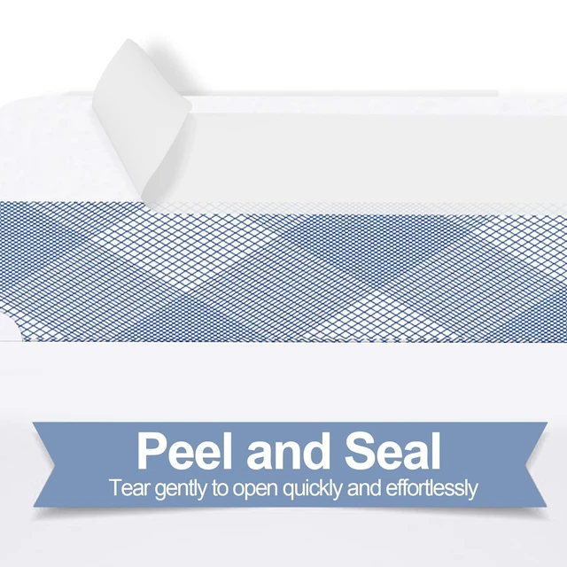 Alt view image 4 of 7 - 1000 Pack #8 Double Window Self-Seal Envelopes, Security Tinted Size 3 5/8 X 8 11/16 Inch, For Business and Quickbooks Check(invoice not fit), Documents Secure Mailing, 24 LB Paper
