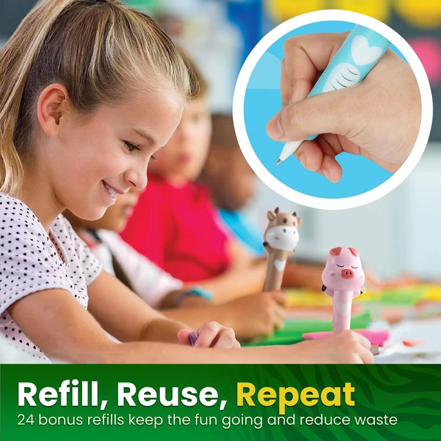 Alt view image 7 of 7 - Squishy Pens for Kids, Slow Rising Squishy Top Gel Pens, Kawaii School Supplies for Girls, Cute Fun Pens for Back to School, Trendy Squishy Stationery for School, 12 Pk Zodiac Set