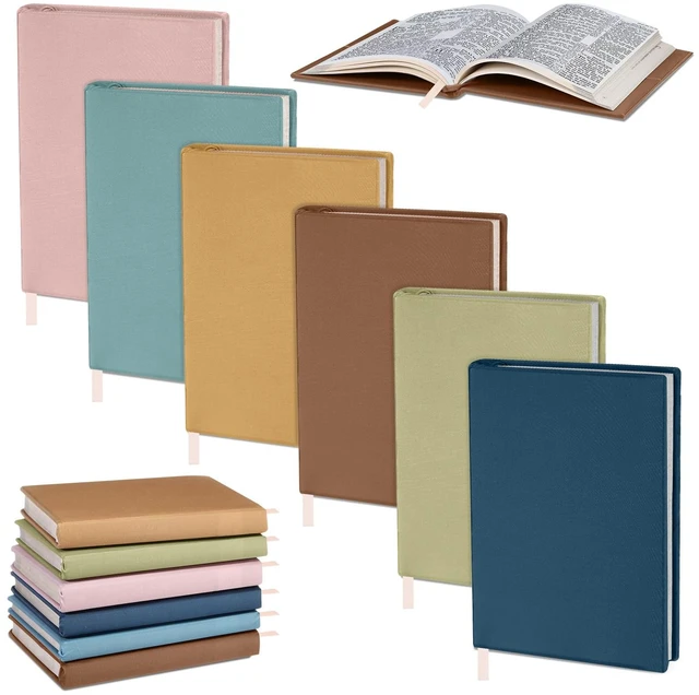 Main image of 6 Pack Stretchable Book Covers 6-9 Inch Colored Fabric Reusable Book Protector Sleeve for Hardcovers Textbook Protection Supplies(Mixed Colors)