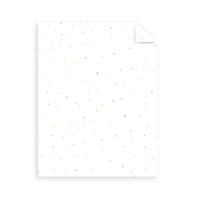 Alt view image 2 of 5 - Mega Collection, Colored Cardstock, Bright Confetti White, 320 Sheets, 65 lb/176 GSM, 8.5" x 11" (91683)