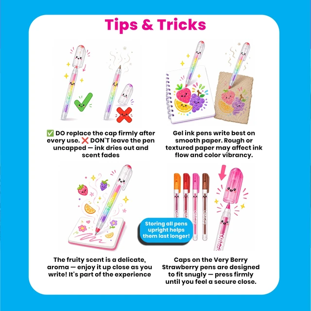 Alt view image 6 of 7 - Scented Mini Doodlers Gel Pens, Set of 20 Ages 3+, Glitter, Neon, and Pastel Scented Mini Pens for Kids and Adults, Fun Art and Stationery Supplies, Great Gift Idea