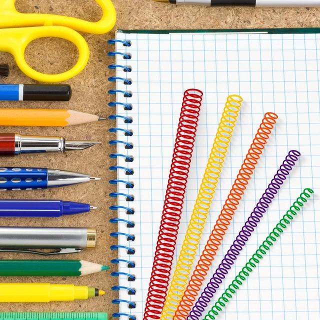 Alt view image 6 of 7 - 120 Pack Binder Coils,1/4 5/16 3/8 1/2 5/8 3/4 Inch,Multicolor Plastic Spiral Binding Coils for Documents, Reports, Notebooks, Compatible with Standard Binding Machines, Office Supplies