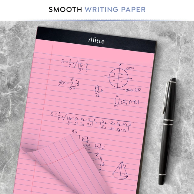 Alt view image 6 of 6 - Colored Legal Pads 8.5 x 11, Pack of 12 - Perforated Wide Ruled Writing Note Pads - Premium Thick Paper, No Ink Bleeding - Lined Legal Pad For Home, Office, School, Business - 50 Sheets