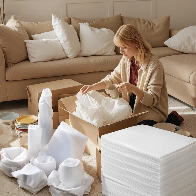 Alt view image 5 of 7 - 300 Pack 4''x6'' Cushion Foam Pouches,Small Packing Foam Pouches for Moving Shock-proof,Waterproof Cushioning Foam Wrap Pouches to Protect Glasses,Cosmetics,Cups and Dishes, Moving Supplies for Dishes