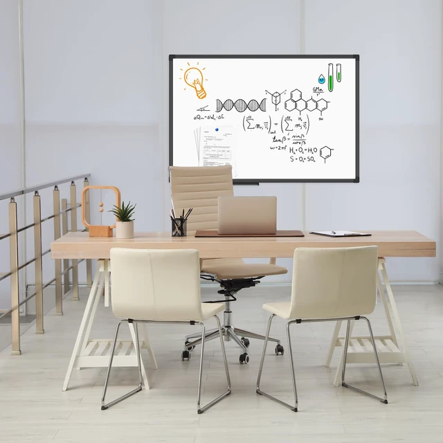 Alt view image 2 of 7 - XBoard Magnetic Dry Erase Board/Whiteboard 36 X 24 Inches White Board with Black Aluminum Frame for Home, Office, School