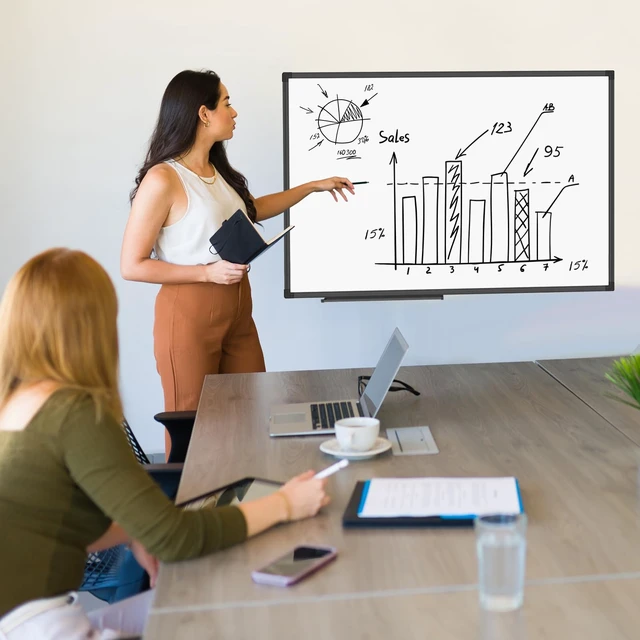 Alt view image 6 of 7 - XBoard Magnetic Dry Erase Board/Whiteboard 36 X 24 Inches White Board with Black Aluminum Frame for Home, Office, School
