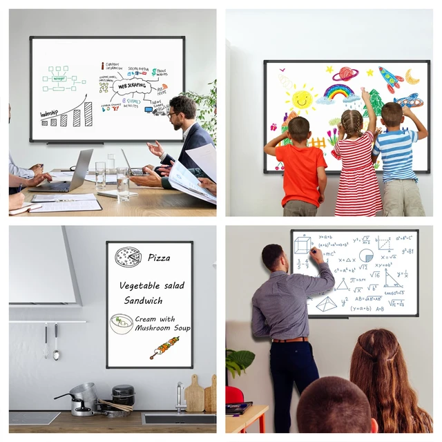 Alt view image 7 of 7 - XBoard Magnetic Dry Erase Board/Whiteboard 36 X 24 Inches White Board with Black Aluminum Frame for Home, Office, School