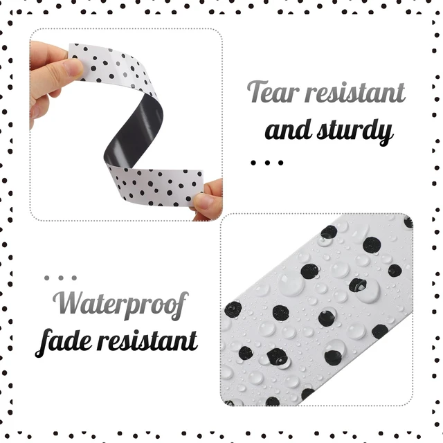 Alt view image 3 of 6 - 24pcs Magnetic Borders for Classroom Whiteboard, Dots Magnetic Strips Bulletin Board Borders School Classroom Chalkboard Trim Decorations