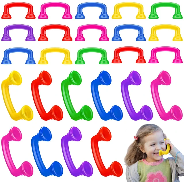 Main image of 30 Pcs Reading Phones for Classroom Reading Phone Bulk Auditory Feedback Speech Therapy Tools for Kids Fluency and Pronunciation Hear Myself Sound Phones Back to School Supplies