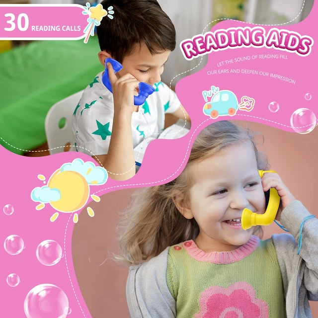 Alt view image 5 of 7 - 30 Pcs Reading Phones for Classroom Reading Phone Bulk Auditory Feedback Speech Therapy Tools for Kids Fluency and Pronunciation Hear Myself Sound Phones Back to School Supplies