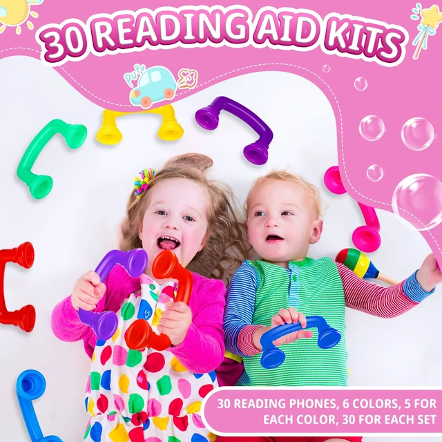 Alt view image 7 of 7 - 30 Pcs Reading Phones for Classroom Reading Phone Bulk Auditory Feedback Speech Therapy Tools for Kids Fluency and Pronunciation Hear Myself Sound Phones Back to School Supplies