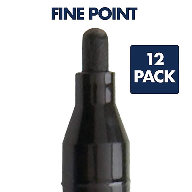 Alt view image 4 of 7 - Dry Erase Markers, Whiteboard Markers, Fine Tip, EnduraGlide, Black, 12 Pack (5001-13M)
