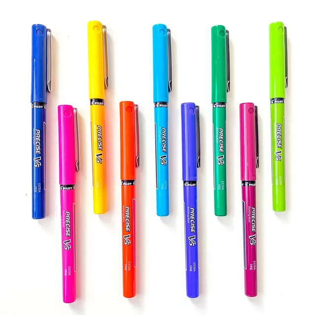 Alt view image 4 of 4 - Precise V5 Rollerball Pens, Extra Fine Point 0.5mm, Blue, 14-Pack Office-ready notes, blue ink pen for school and work, rolling ball, liquid ink, liquid ink rolling ball stick pens