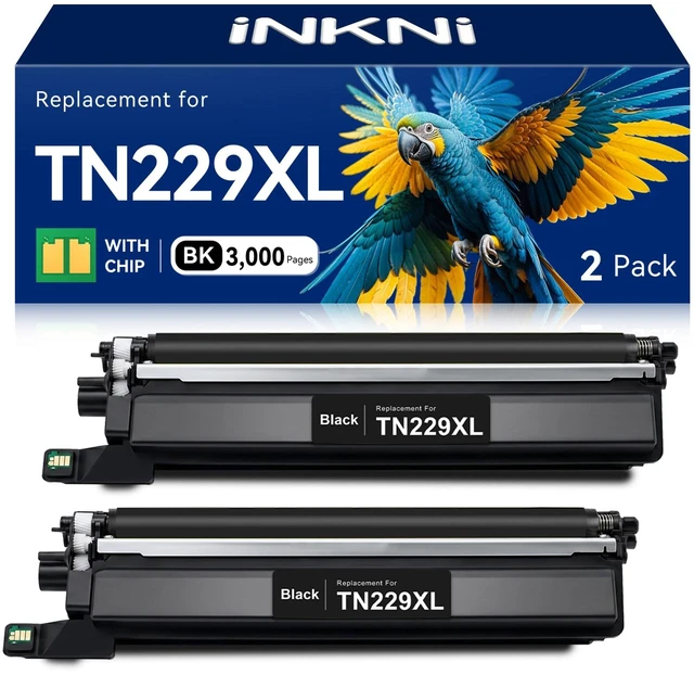 Main image of TN229XL Black TN229XLBK MFC-L3780CDW Compatible for Brother TN229XL TN229 Work for Brother MFC-L3720CDW HL-L3280CDW HL-L3300CDW HL-L3220CDW MFC-L3765CDW HL-L3295CDW Printer TN229BK TN 229XLBK, 2 Pack