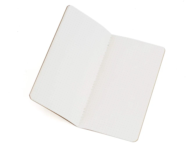 Alt view image 2 of 7 - Dotted Regular Size Travelers Notebook Inserts 4.25" x 8.25" (11 x 21cm) 100 GSM Paper 3 Hand-sewn Booklets/180 Pages Travelers Notebook Refills for Journals, Diaries, Planners