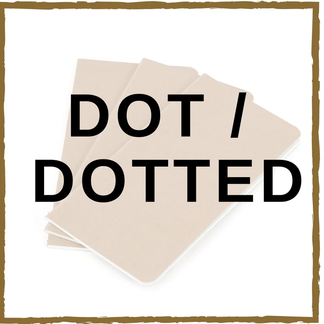 Alt view image 7 of 7 - Dotted A6 Size Travelers Notebook Inserts 4.1" x 5.8" (10.5 x 15cm) 100 GSM Paper 3 Hand-sewn Booklets/180 Pages Travelers Notebook Refills for Journals, Diaries, Planners
