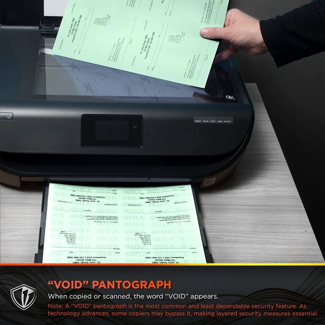 Alt view image 3 of 7 - Medical Security Papers, 24 lb Bond Weight, 8.5 x 11, Green, 500/Ream