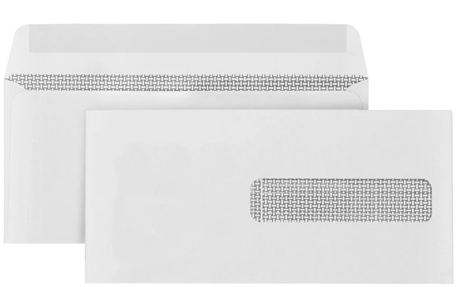 Main image of 500 CMS 1500 Claim Form Envelopes, Self Seal 4 1/2 x 9 1/2 in, Security Tint, Right Window, Fits HCFA 1500 Medical Billing Insurance Claim Forms