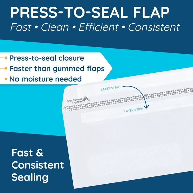 Alt view image 4 of 6 - 500 CMS 1500 Claim Form Envelopes, Self Seal 4 1/2 x 9 1/2 in, Security Tint, Right Window, Fits HCFA 1500 Medical Billing Insurance Claim Forms