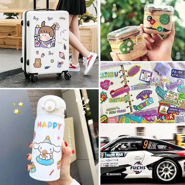 Alt view image 7 of 7 - Glossy Sticker Paper Printable Vinyl 80 Sheets, 8.5"x11" Waterproof Decal Labels for Inkjet Printer, Great for DIY Stickers, Craft Projects & Custom Decorations