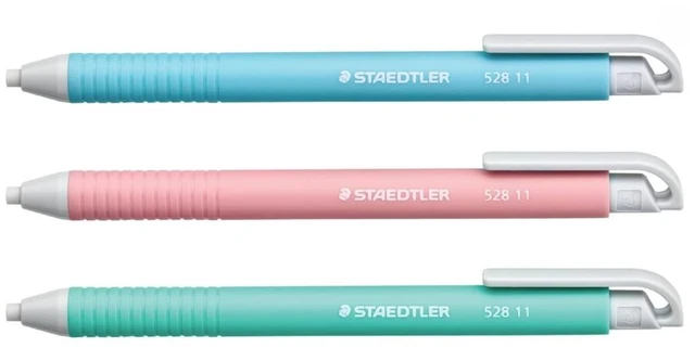 Alt view image 4 of 7 - Vinyl Eraser Holder, 6-Pack Soft Latex-Free Vinyl, Smudge-Free Clean Erasing for Drawing, Drafting, School & Office Use