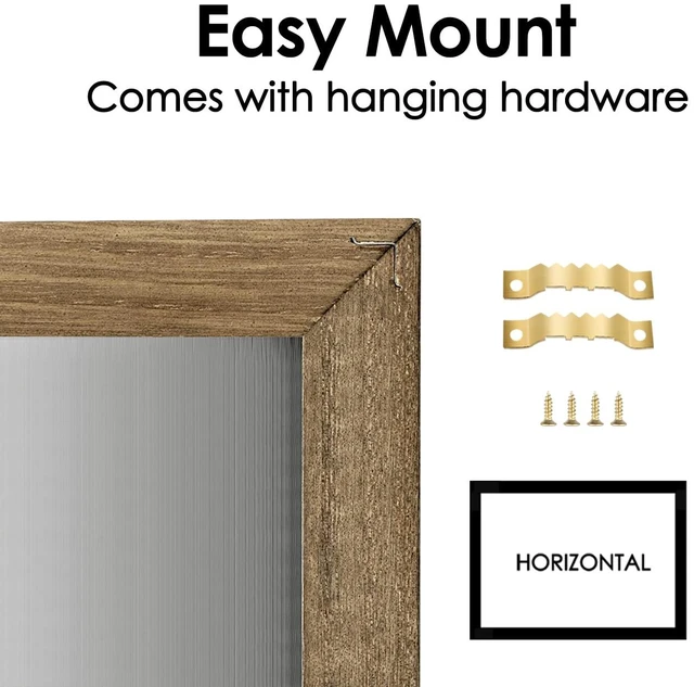 Alt view image 2 of 7 - Large Dry Erase Monthly Calendar Whiteboard for Wall, Magnetic,23.6"x 31.5" Solid Pine Wood Rustic Brown Frame,Magnetic Surface White Board for Wall,for Office/School/Home