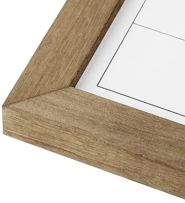 Alt view image 3 of 7 - Large Dry Erase Monthly Calendar Whiteboard for Wall, Magnetic,23.6"x 31.5" Solid Pine Wood Rustic Brown Frame,Magnetic Surface White Board for Wall,for Office/School/Home