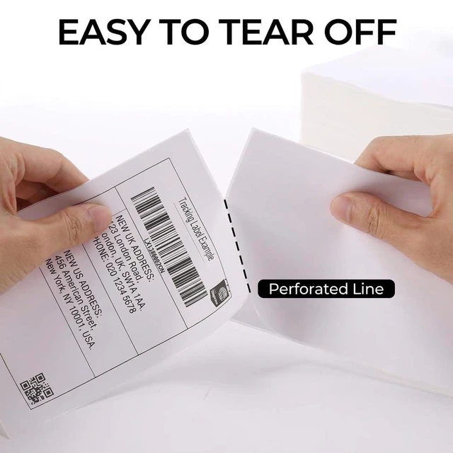 Alt view image 3 of 6 - 4" x 6" Direct Thermal Shipping Labels, 2 Rolls, 1000 Labels Self-adhesive 4" x 6" labels for Rollo, MUNBYN, JADENS, iDPRT, Zebra and compatible direct thermal printers
