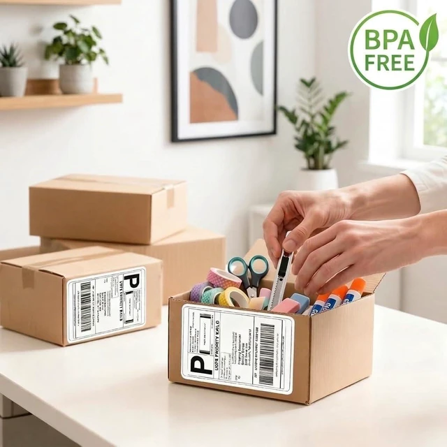 Alt view image 5 of 6 - 4" x 6" Direct Thermal Shipping Labels, 2 Rolls, 1000 Labels Self-adhesive 4" x 6" labels for Rollo, MUNBYN, JADENS, iDPRT, Zebra and compatible direct thermal printers