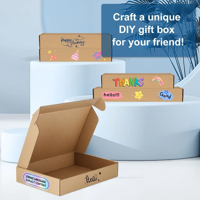 Alt view image 4 of 7 - 30 Pack 11x8x2 Brown Shipping Boxes for Small Business, Book, Gifts Easy Assemble Corrugated Cardboard Mailers Boxes for Packaging, Moving, Shoe Boxes, Easy Fold Mailing Boxes for Shipping Cute