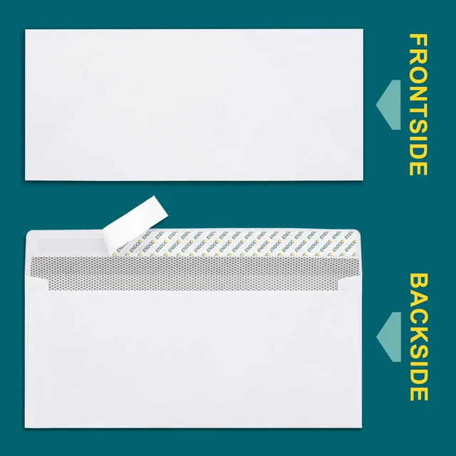 Alt view image 2 of 6 - 500#9 Envelopes Self Seal, 3 7/8 x 8 7/8" Security Tinted White Envelopes No Window for Invoices & Statements, Business Mailing Envelopes no 9 Peel & Seal, 24lb Paper (Pack of 2)