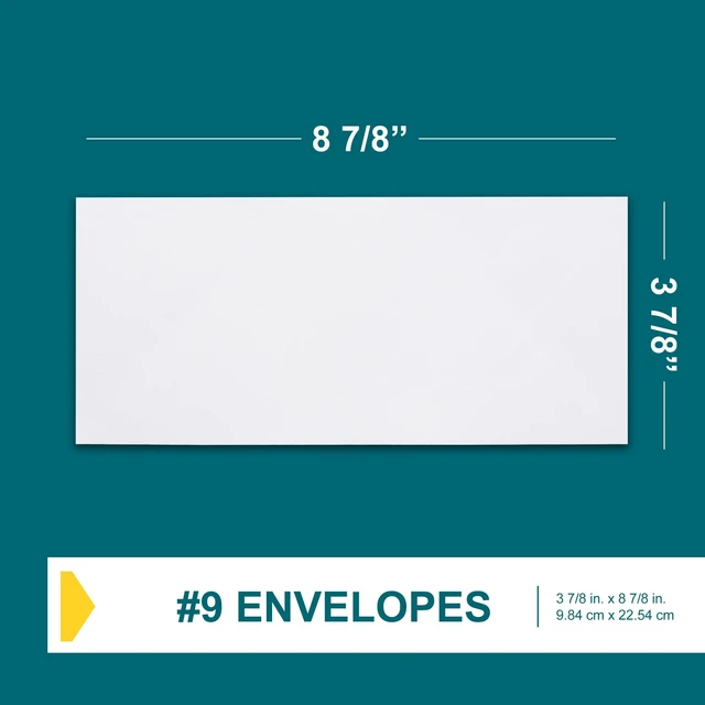 Alt view image 3 of 6 - 500#9 Envelopes Self Seal, 3 7/8 x 8 7/8" Security Tinted White Envelopes No Window for Invoices & Statements, Business Mailing Envelopes no 9 Peel & Seal, 24lb Paper (Pack of 2)