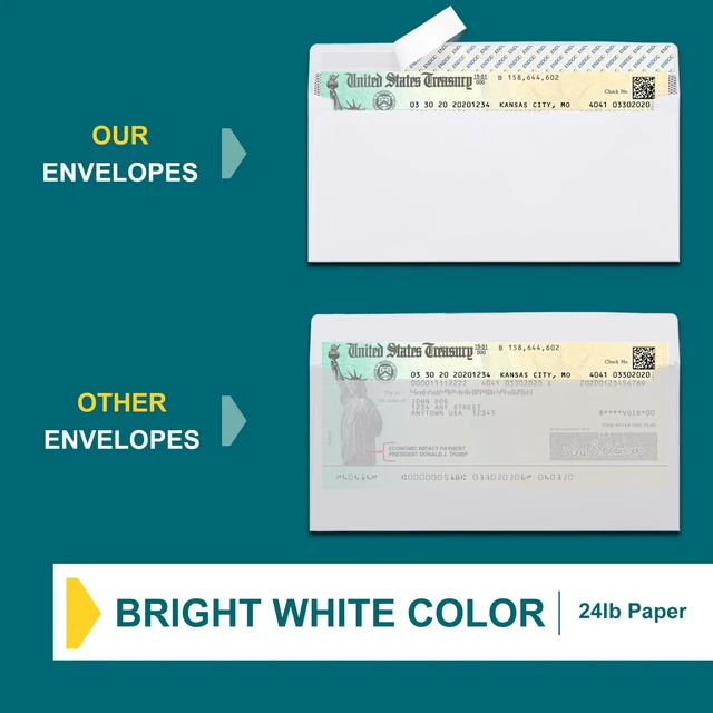 Alt view image 5 of 6 - 500#9 Envelopes Self Seal, 3 7/8 x 8 7/8" Security Tinted White Envelopes No Window for Invoices & Statements, Business Mailing Envelopes no 9 Peel & Seal, 24lb Paper (Pack of 2)