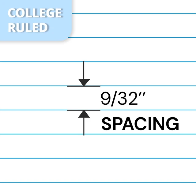 Alt view image 4 of 7 - 2 Subject Spiral Notebook College Ruled 6 Pack, 200 Pages, Assorted 100 ct, 6 x 9.5 in, Poly Cover, 2 Dividers, Double-Sided Pockets, Notebook for School, Study