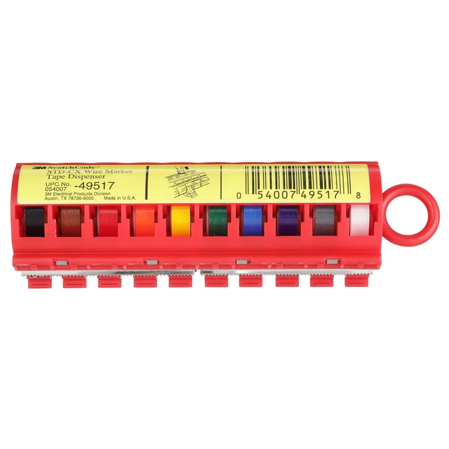Alt view image 3 of 5 - ScotchCode Wire Marker Tape Dispenser STD-CX with Tape Compact Design for Easy Handling
