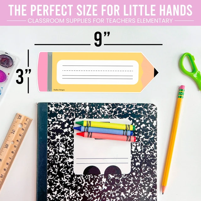 Alt view image 2 of 7 - Desk Name Tags for Classroom, 36pc Nameplate & Classroom Name Tags for Desk 9"x3" Name Plates for Classroom Decor, 1st-3rd Grade Kindergarten Preschool Must Haves, Pastel Cubby Labels Teacher Supplies