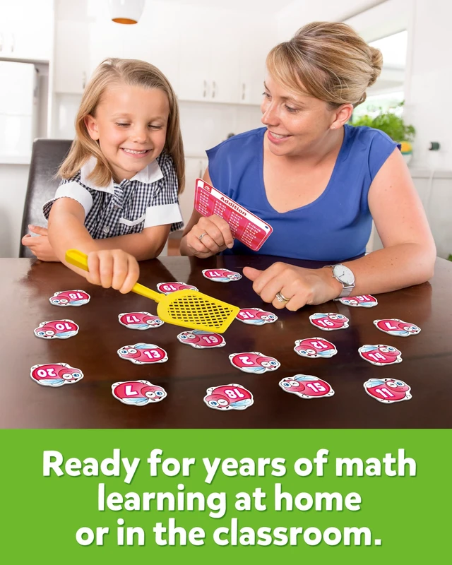 Alt view image 5 of 7 - Math Counting Game, Math Manipulative Learning Swat The Fly Cards, Practice with Addition, Subtraction, Multiplication & Division, 1st 2nd & 3rd Grade Educational Toy for Homeschool