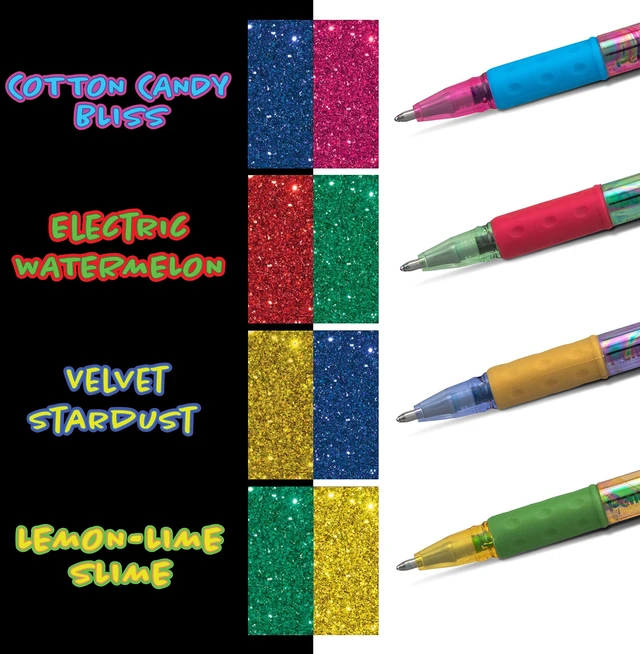 Alt view image 6 of 6 - Sparkle and Krazy Pop, Metallic Gel Ink Pen, (1.0mm), Bold Line, Assorted Ink Colors, 12 count (K91BP12M)