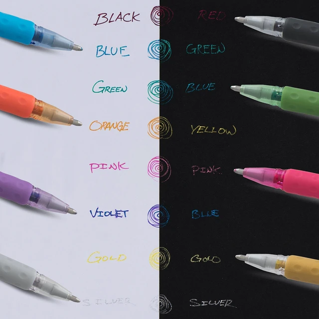 Alt view image 5 of 6 - Sparkle and Krazy Pop, Metallic Gel Ink Pen, (1.0mm), Bold Line, Assorted Ink Colors, 12 count (K91BP12M)