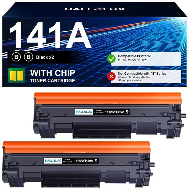 Main image of 141A Toner Cartridge (with Chip) Compatible Replacement for HP 141A Black LaserJet Toner Cartridge W1410A 141X for HP LaserJet M110w MFP M139w M140w Printer Ink (Black 2 Pack)