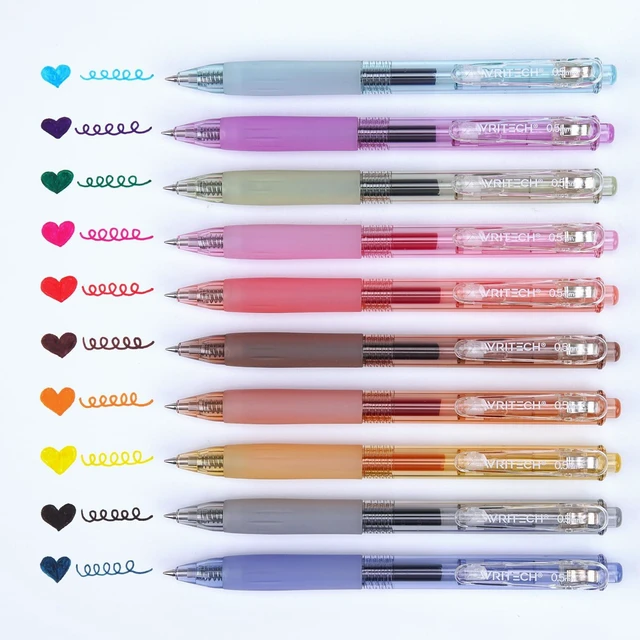 Alt view image 2 of 7 - Retractable Gel Pens Quick Dry Ink Pens 0.5mm Bullet Multicolor For Journaling, Drawing, Doodling, and Notetaking (Multicolor)