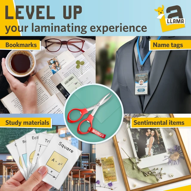 Alt view image 5 of 7 - Matte Thermal Laminating Pouches, 9 x 11.5 Inches, 3 Mil Thick, Matte Finish, 50 Pack, Fitted for Letter Size Laminating Sheets 8.5 x 11