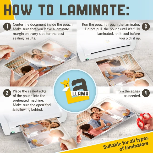 Alt view image 7 of 7 - Matte Thermal Laminating Pouches, 9 x 11.5 Inches, 3 Mil Thick, Matte Finish, 50 Pack, Fitted for Letter Size Laminating Sheets 8.5 x 11