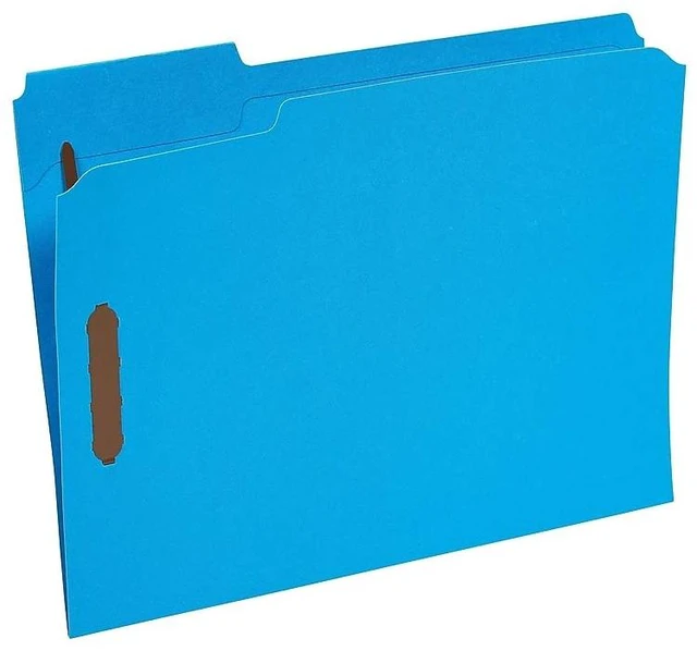 Alt view image 3 of 7 - Reinforced Tab Fastener Folder, Letter, Assorted Colors, 50/Bx Durable pressboard construction for secure, long-lasting document filing