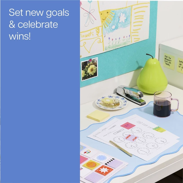 Alt view image 4 of 6 - Sticky Notes, 1.9 in. x 1.9 in., 12 Note Pads, 25 Sheets per Pad A Variety of Colorful High Five Sticky Notes, Back to School Supplies