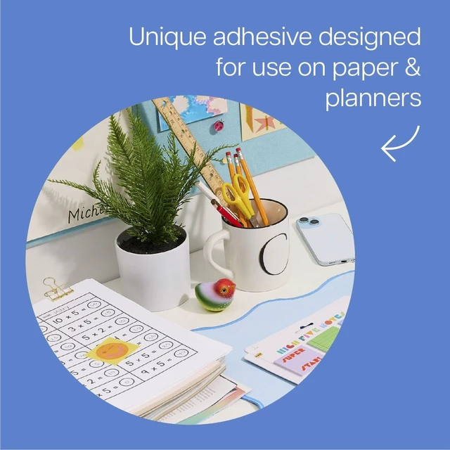 Alt view image 5 of 6 - Sticky Notes, 1.9 in. x 1.9 in., 12 Note Pads, 25 Sheets per Pad A Variety of Colorful High Five Sticky Notes, Back to School Supplies